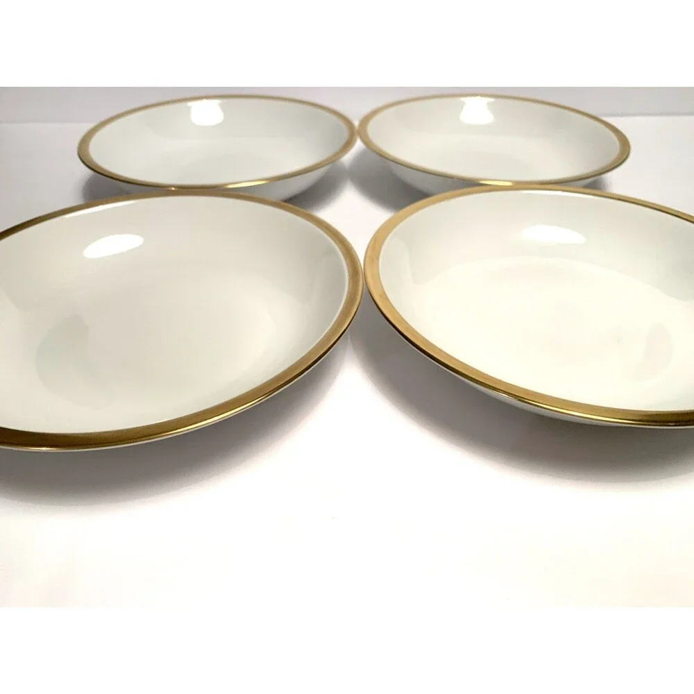 Arzberg Germany Dessert/Salad Bowl Gold Rim Set Of 4 Vintage
